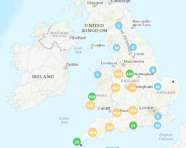 ibTB interactive online map - Bovine TB